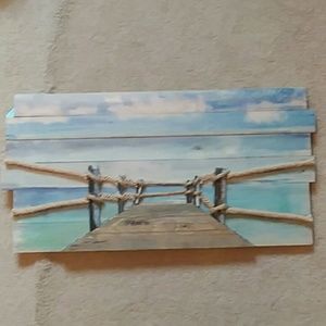 Mixed media dock artwork